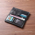 Wholesale Leather Phone Wallet for Men Women Travel Long Wallet Name Credit Card Holder Custom